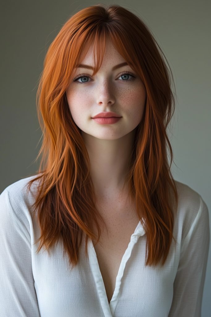 A-Line Bob with Curtain Bangs