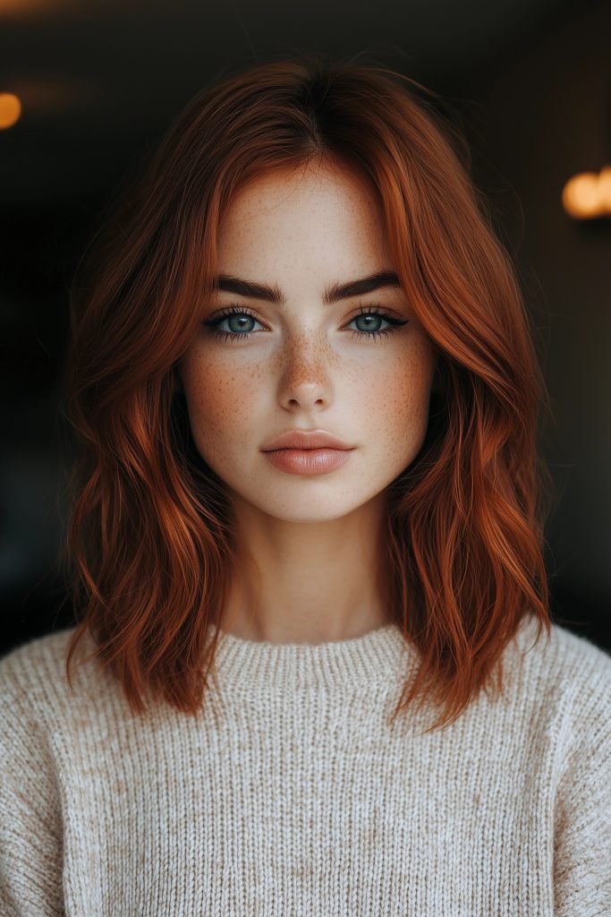 A-Line Bob with Curtain Bangs