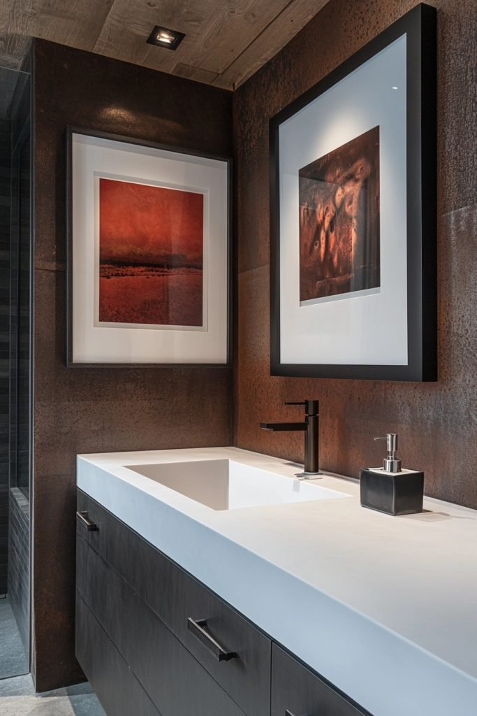 Artistic Flair Loft Bathroom