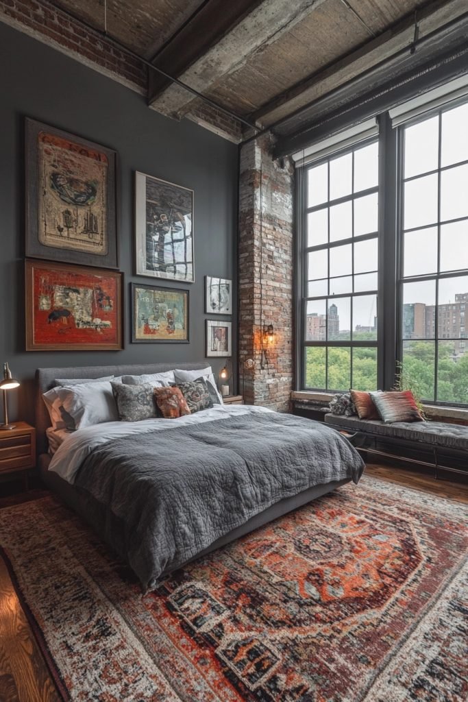 Artistic Gray Boho Loft