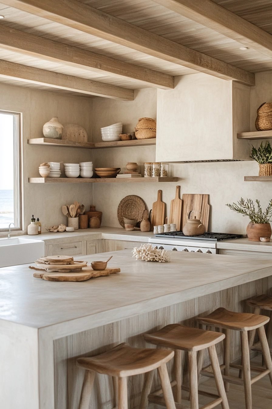 29 Coastal Boho Kitchen Ideas To Bring Beachy Vibes Indoors - Courtneys ...