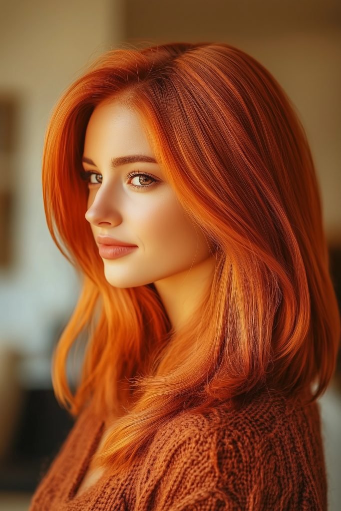 Blunt Lob with Curtain Bangs