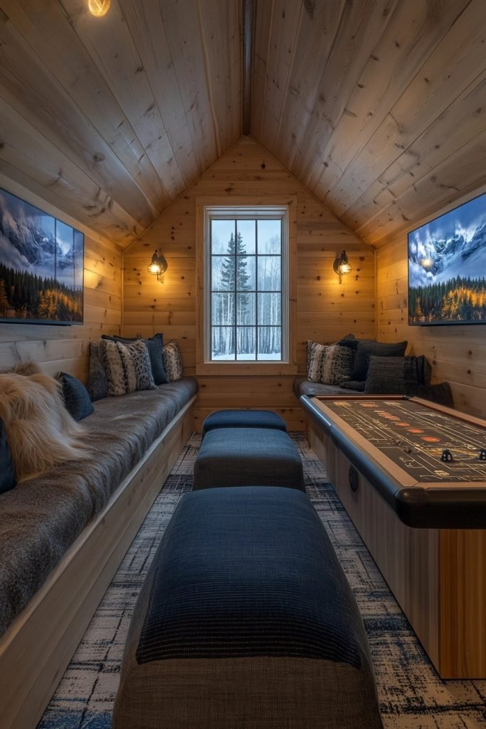 Cabin Chic Game Room
