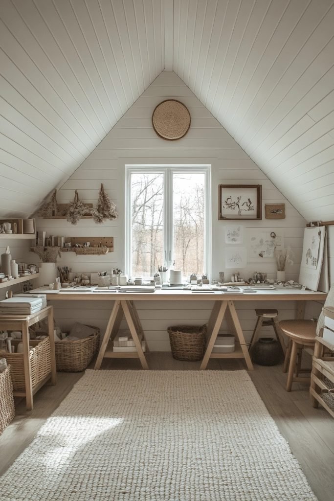 Calm Cabin Craft Room