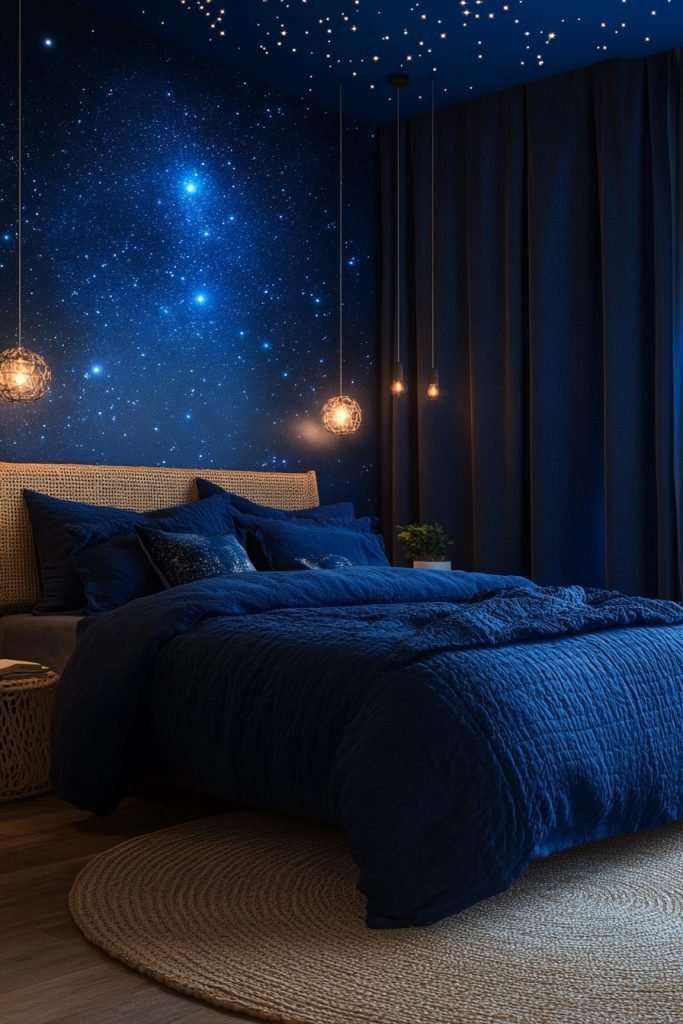 Celestial Navy Boho Room