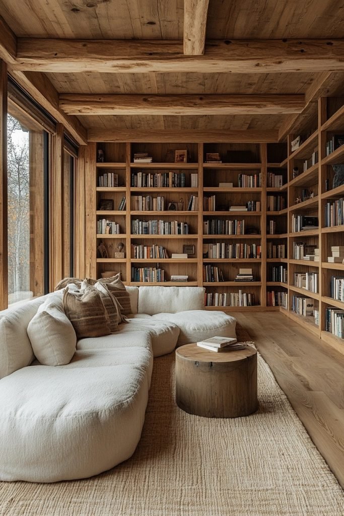 Clean Line Cabin Library