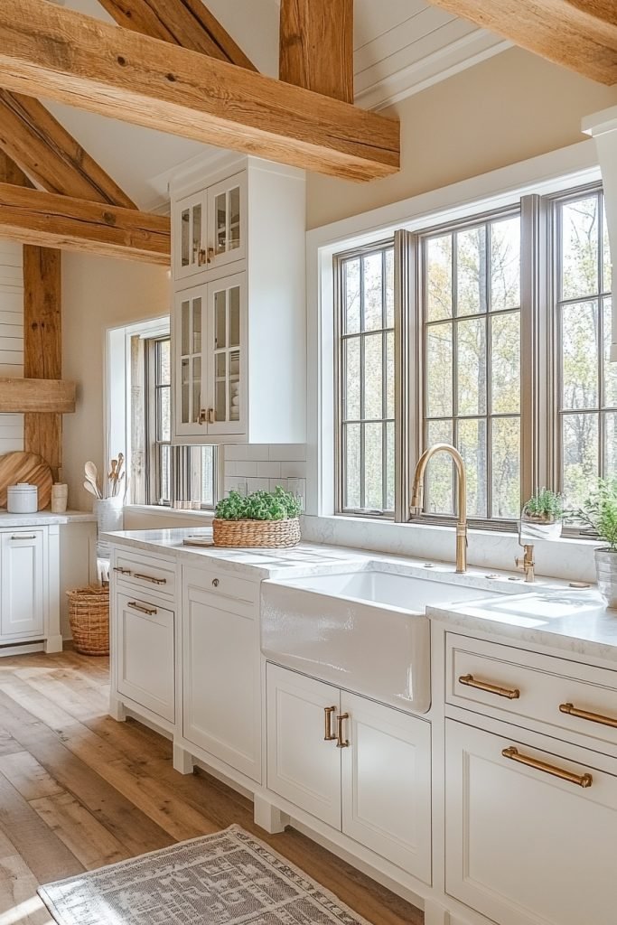 Clean Rustic Kitchen