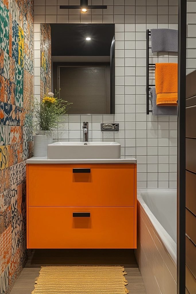 Color Pop Loft Bathroom