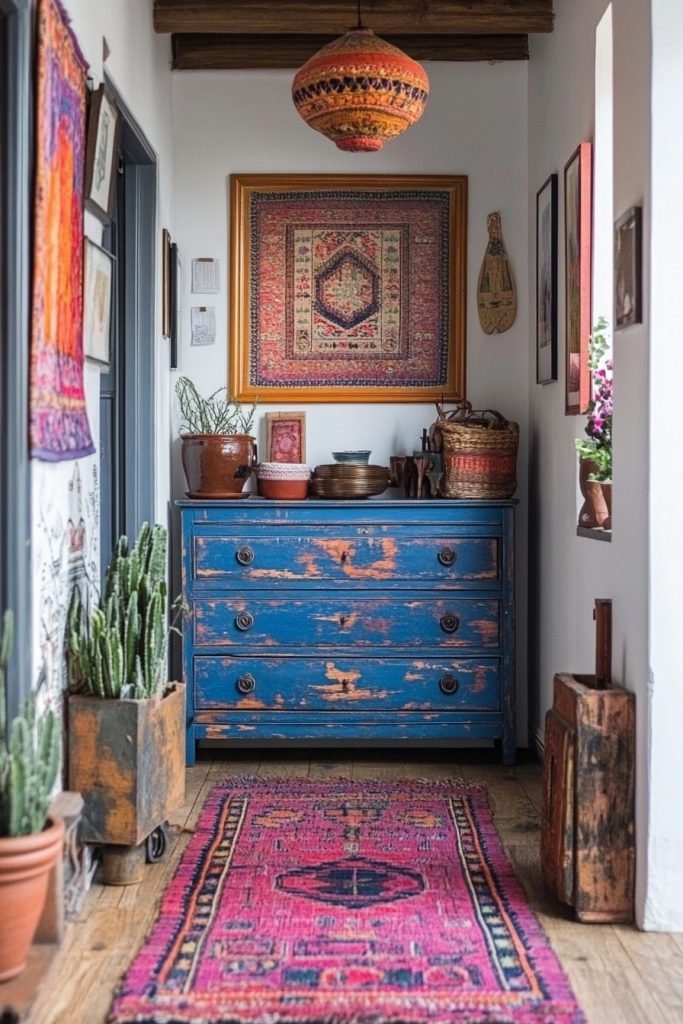 Colorful Eclectic Entryway