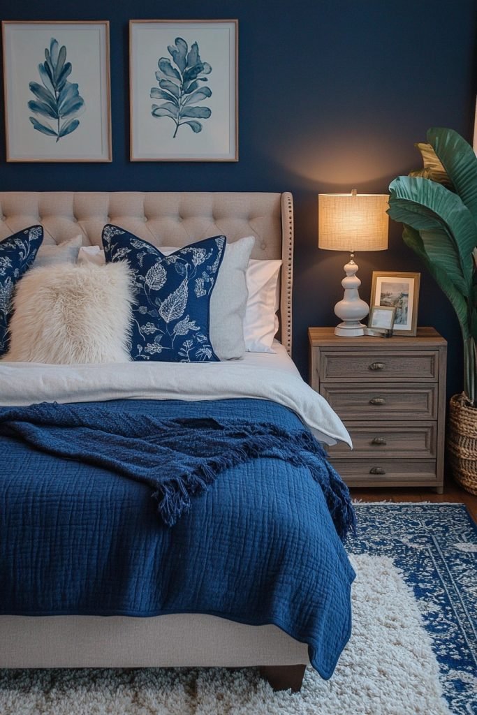 Contemporary Navy Boho Oasis