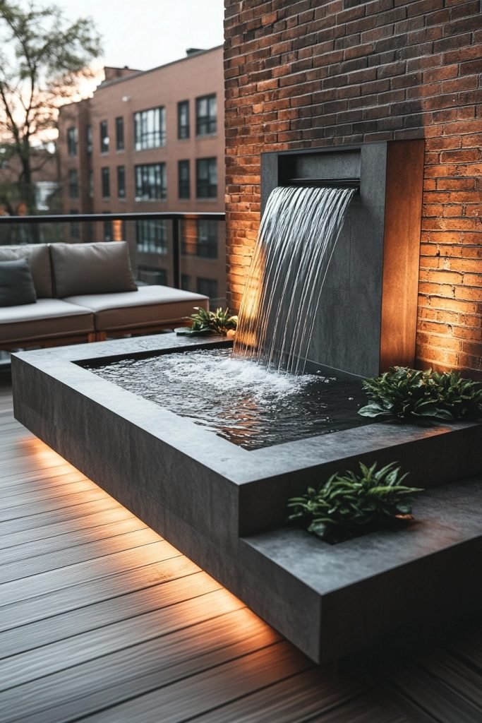 Contemporary Water Feature Focus
