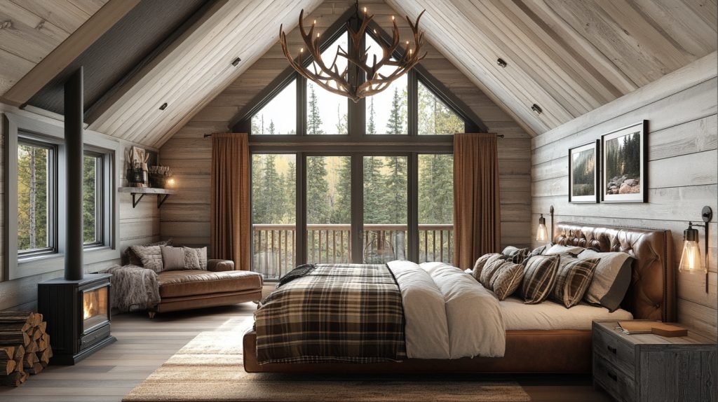 Cozy cabin bedrooms