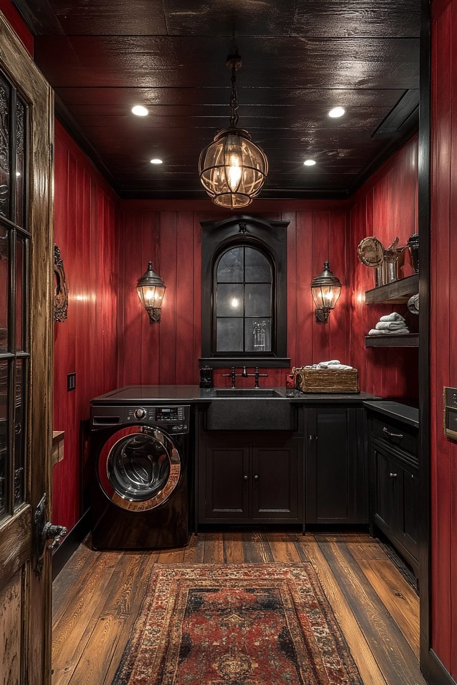 29 Western Gothic Laundry Room Ideas For A Dramatically Stylish Spin ...