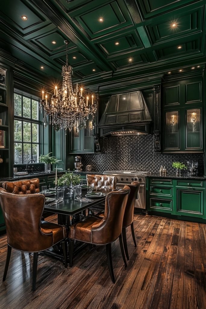 Deep Green Luxury Kitchen