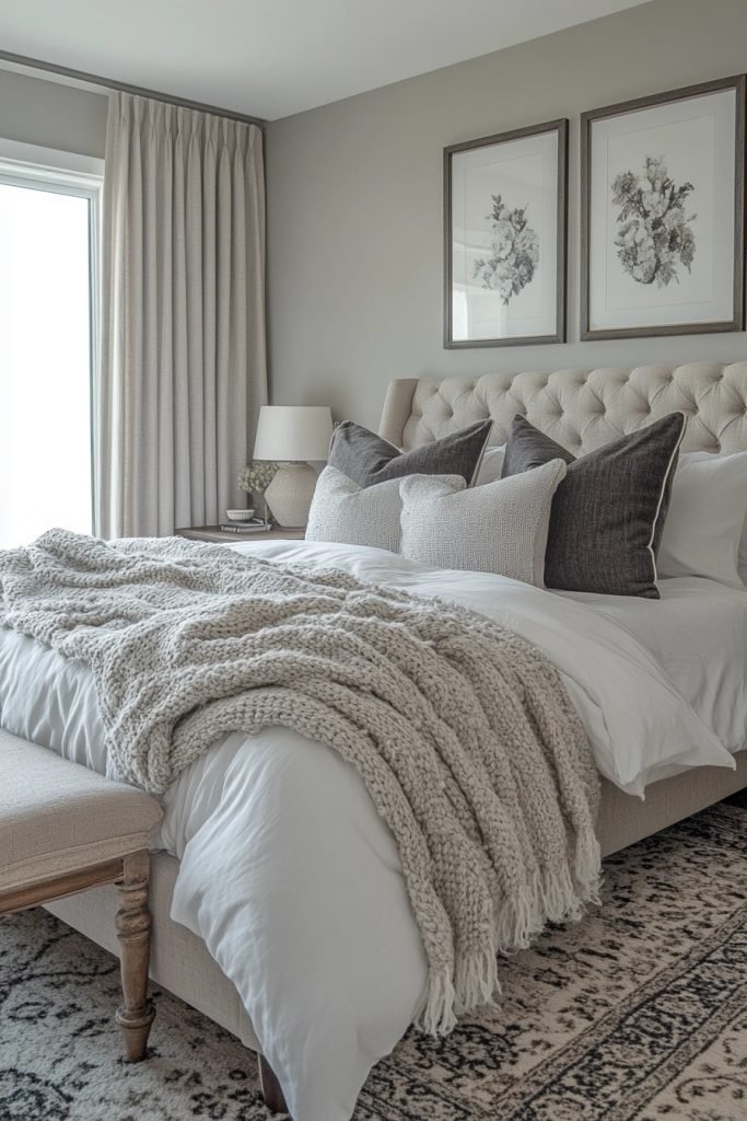 Elegant Gray Boho Nest