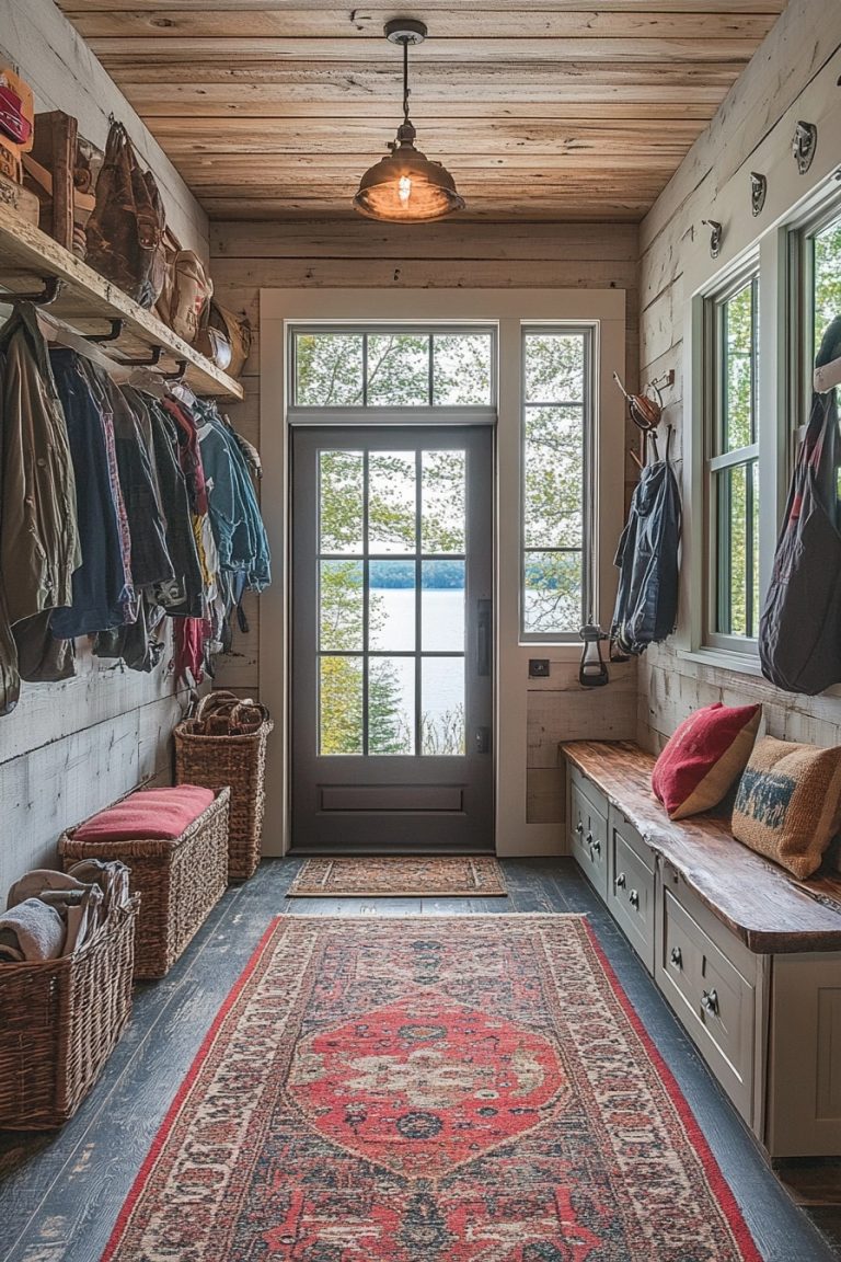 Image showcasing 29 Small Fishing Cabin Interior Ideas To Create The Ultimate Fisherman ...