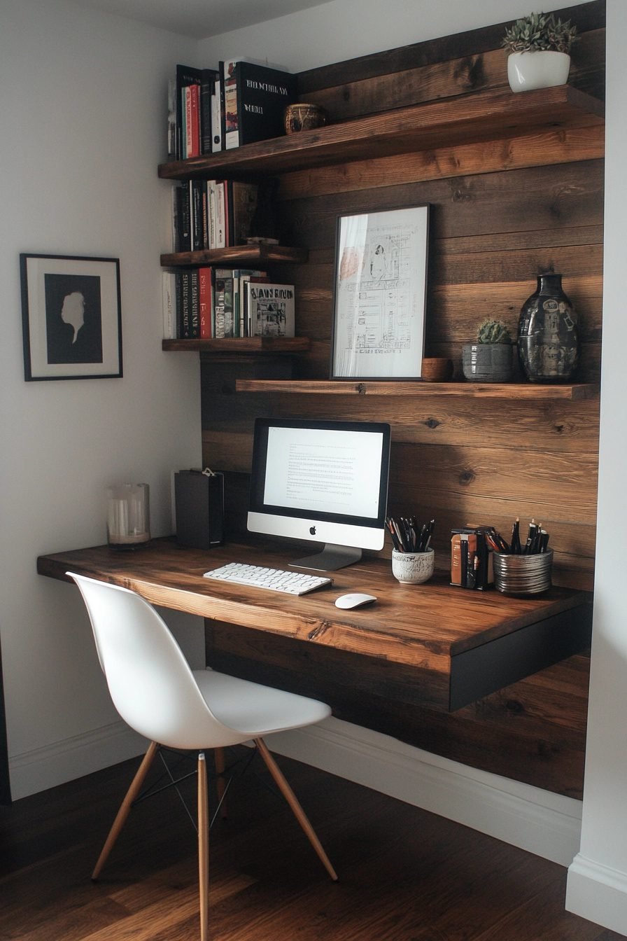 Picture of 29 Tiny Apartment Home Office Ideas For Ergonomic Small-Space Solutions ...