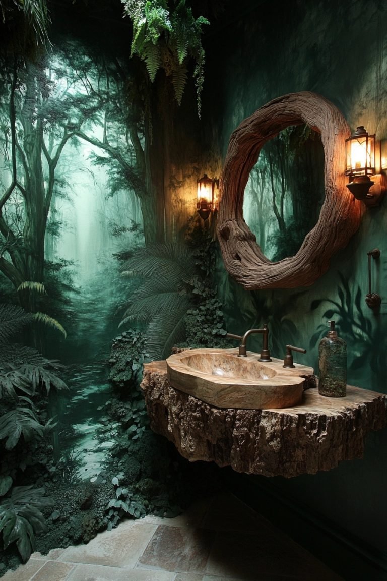 29 Small Log Cabin Interior Bathroom Ideas For A Perfectly Cozy Upgrade ...