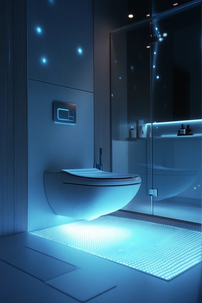 Futuristic Loft Bathroom