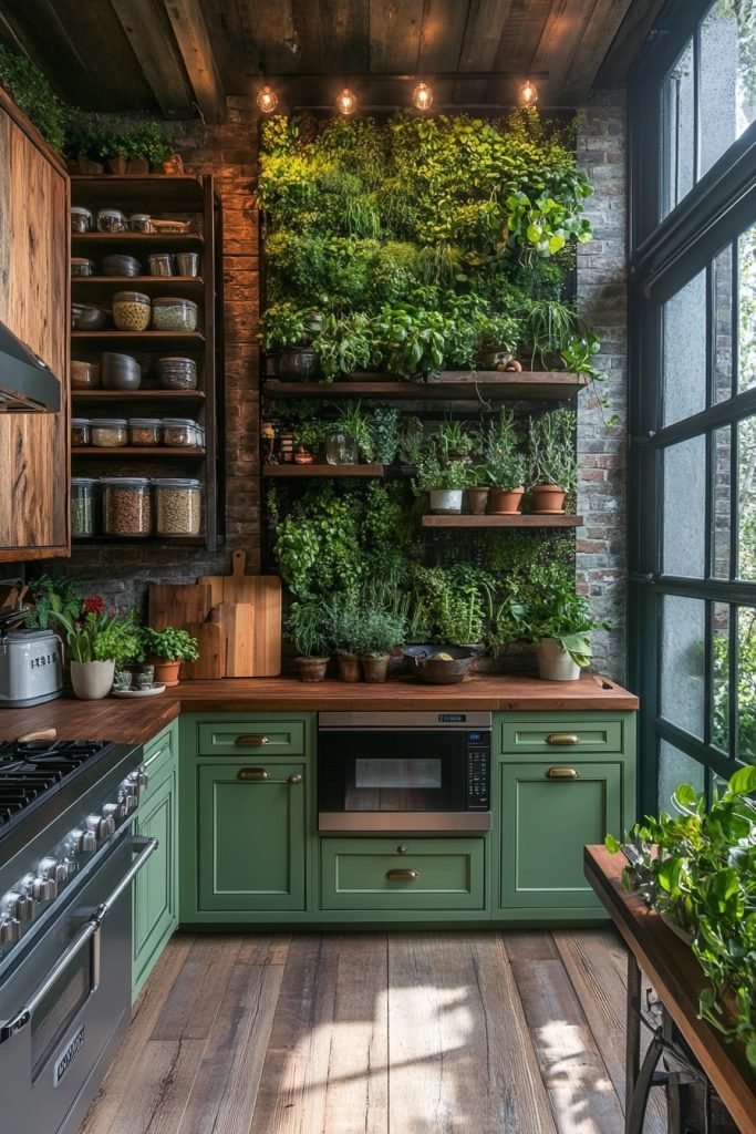 Green Botanical Kitchen
