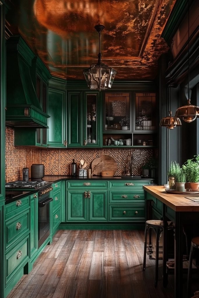 Jade Jewel Tone Kitchen