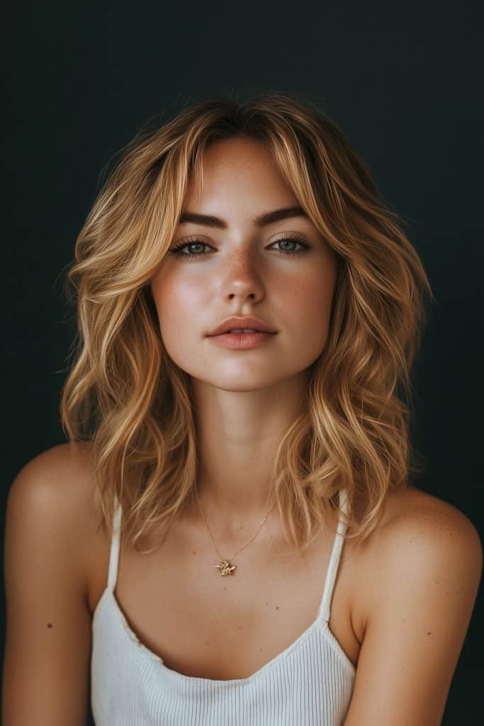 Layered Bob with Curtain Bangs