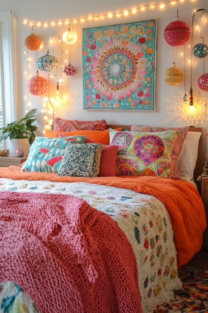 Merry & Bright Boho Bedroom