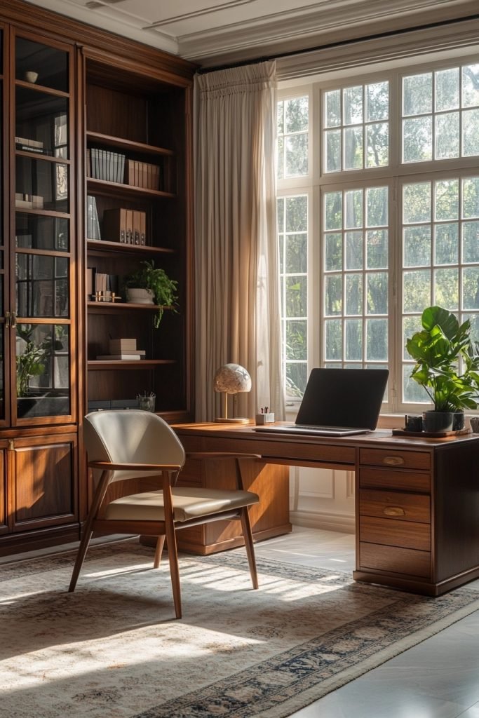 Mid-Century Minimalist Study