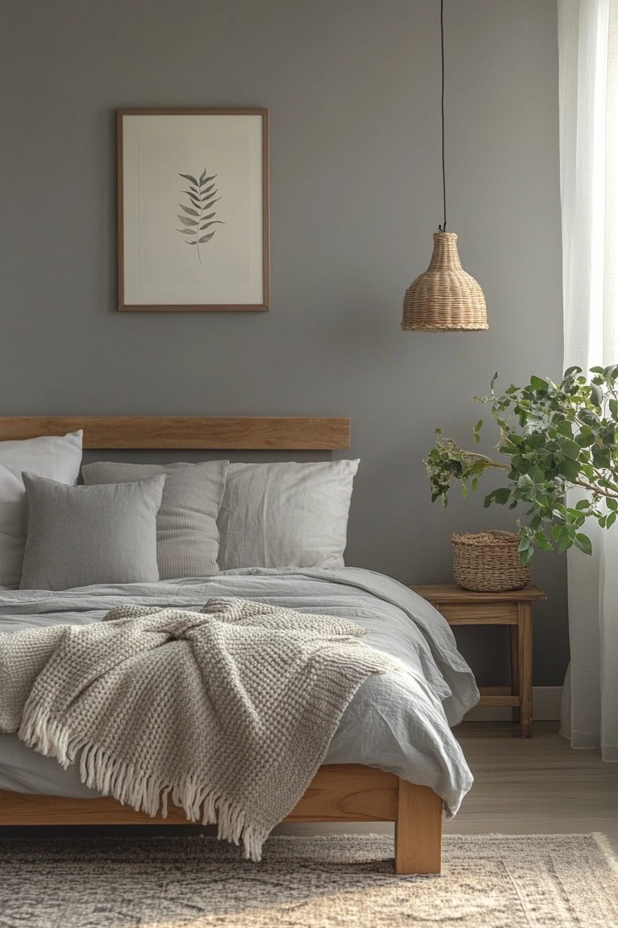 29 Gray Boho Bedroom Ideas That Combine Minimalism With Boho Charm ...