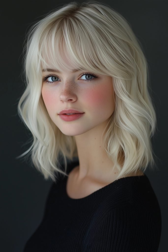 Modern Mullet with Curtain Bangs