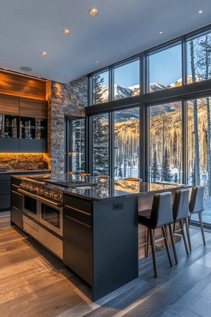Modern Wilderness Kitchen