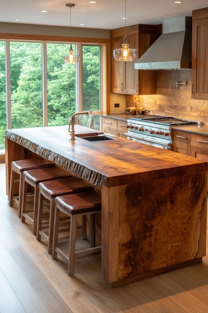 Natural Wood Charm Kitchen