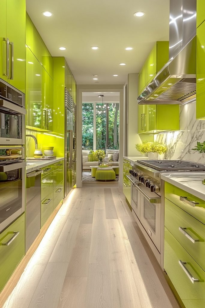 Neon Green Vibrancy Kitchen
