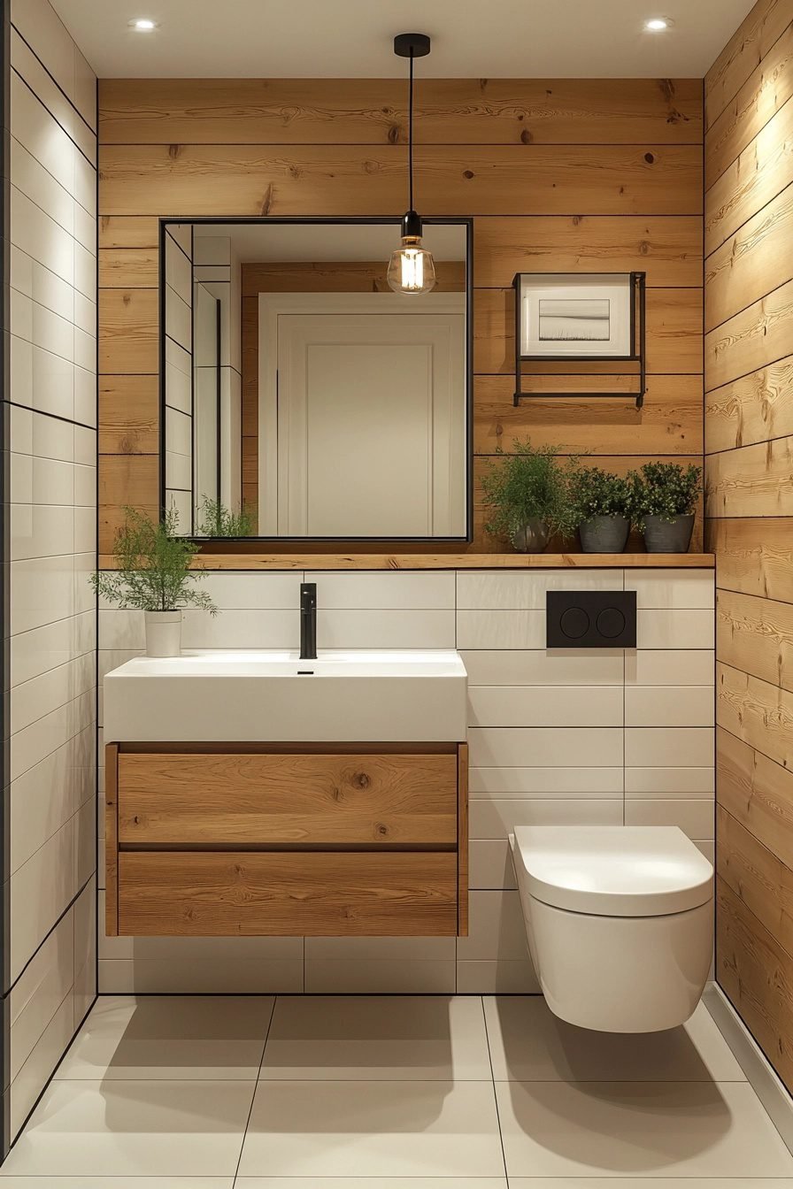 29 Small Log Cabin Interior Bathroom Ideas For A Perfectly Cozy Upgrade ...