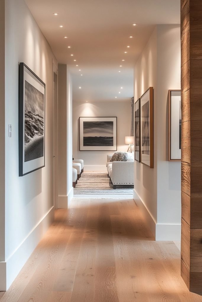 Nordic Night Hallway