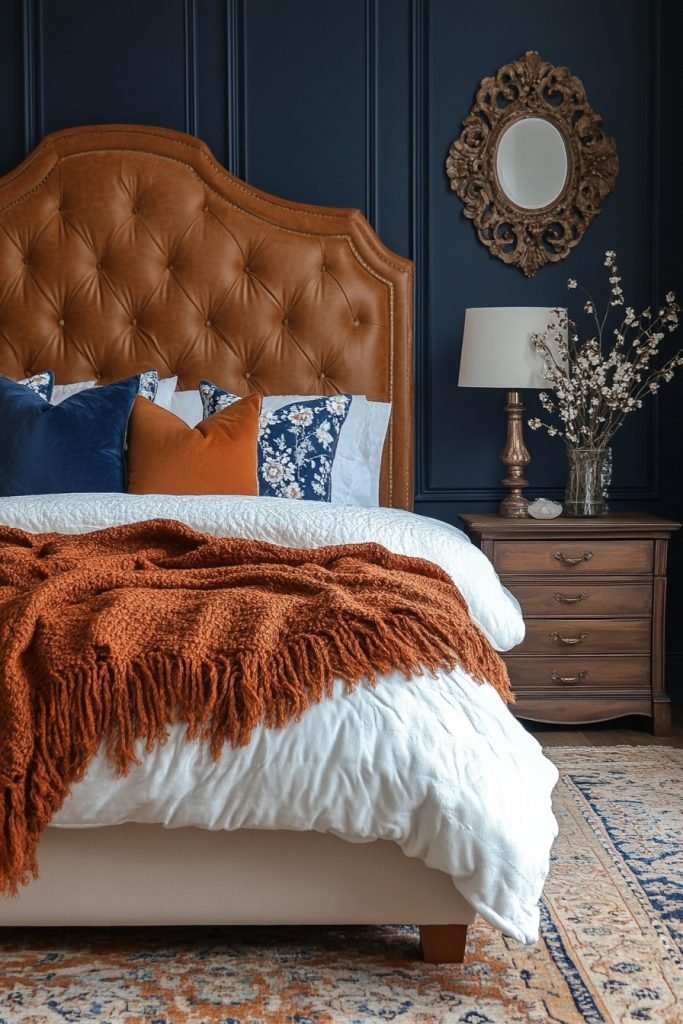 Refined Navy Boho Enclave