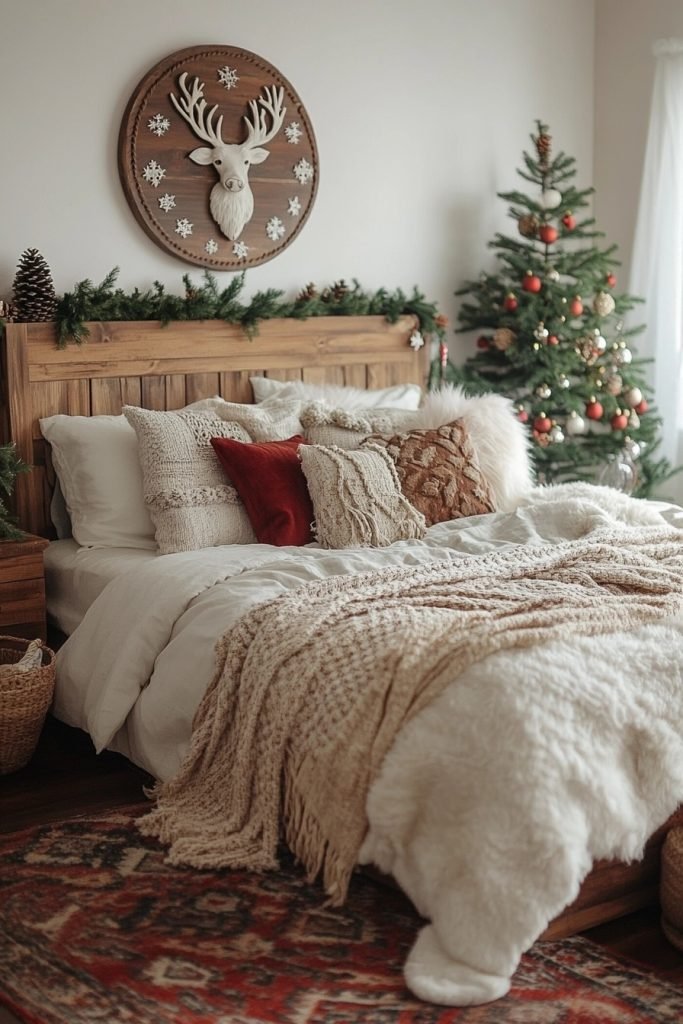 Reindeer Retreat Boho Bedroom