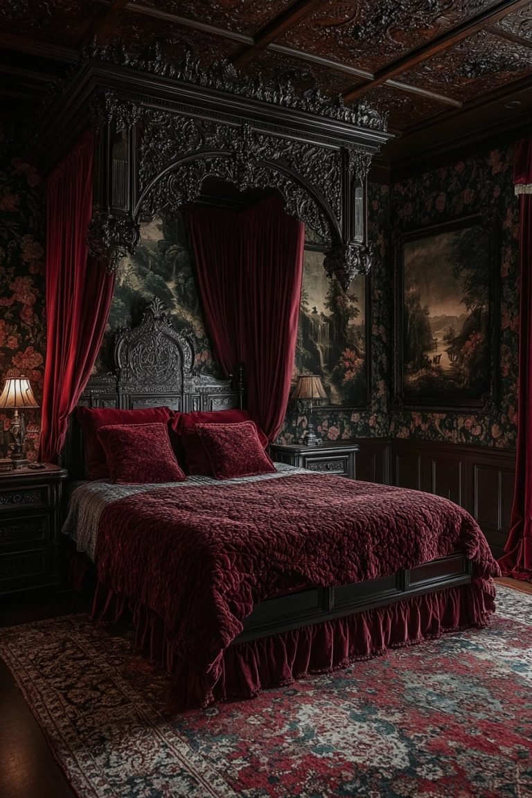 29 Western Gothic Decor Bedroom Ideas For A Hauntingly Stylish Bedroom ...