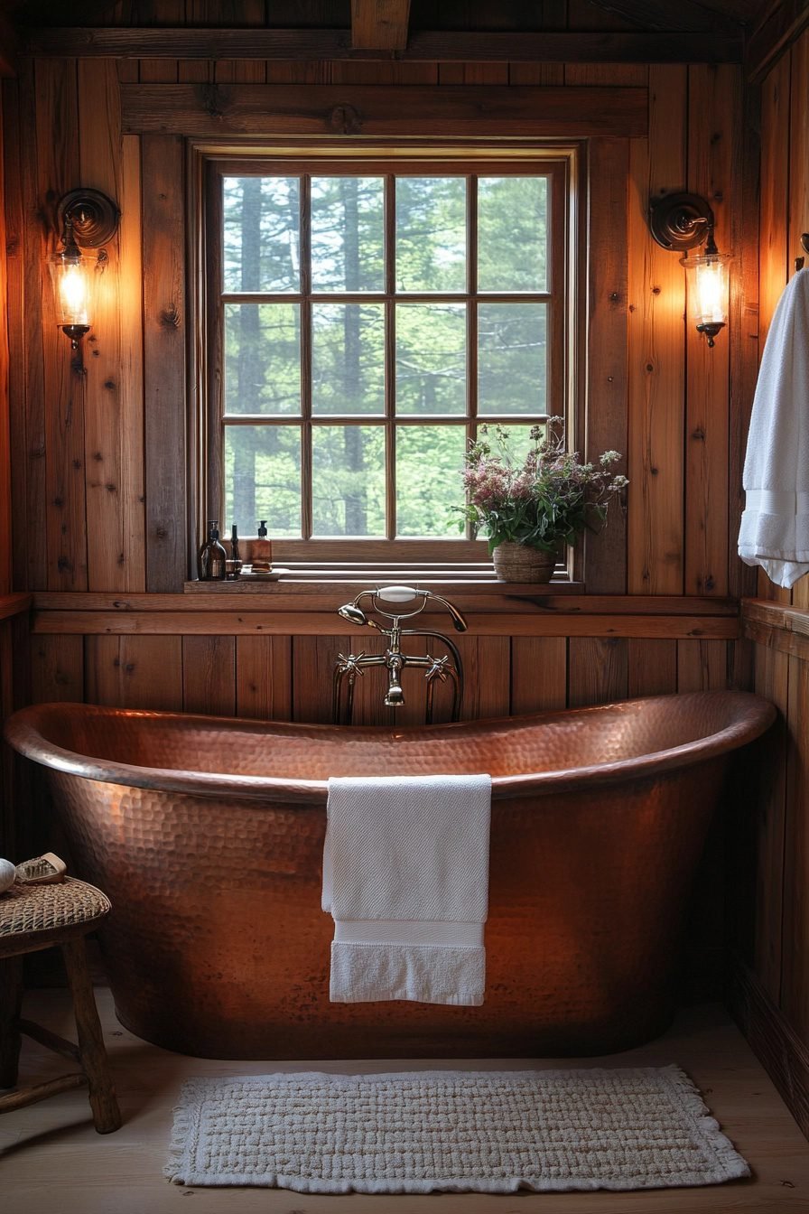 29 Small Log Cabin Interior Bathroom Ideas For A Perfectly Cozy Upgrade ...