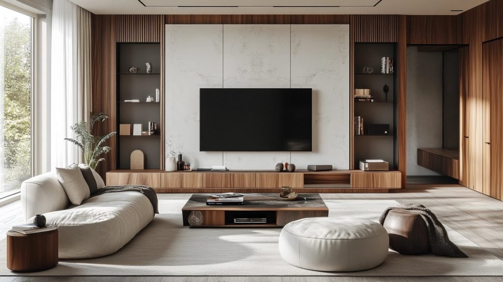 Scandinavian cabin interior