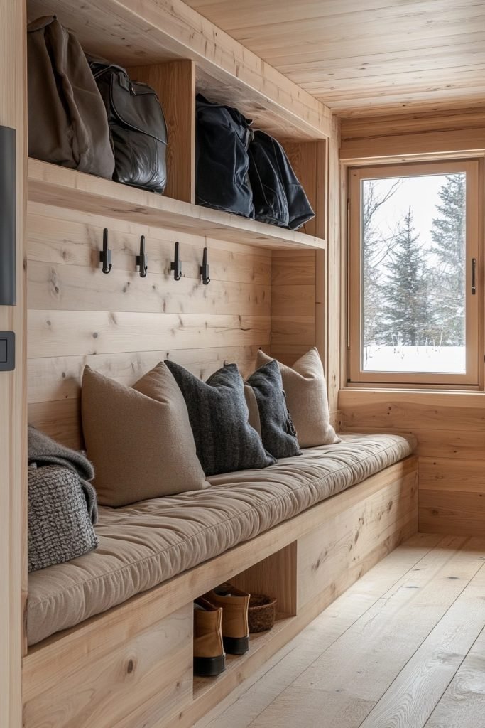 Sleek Scandinavian Mudroom