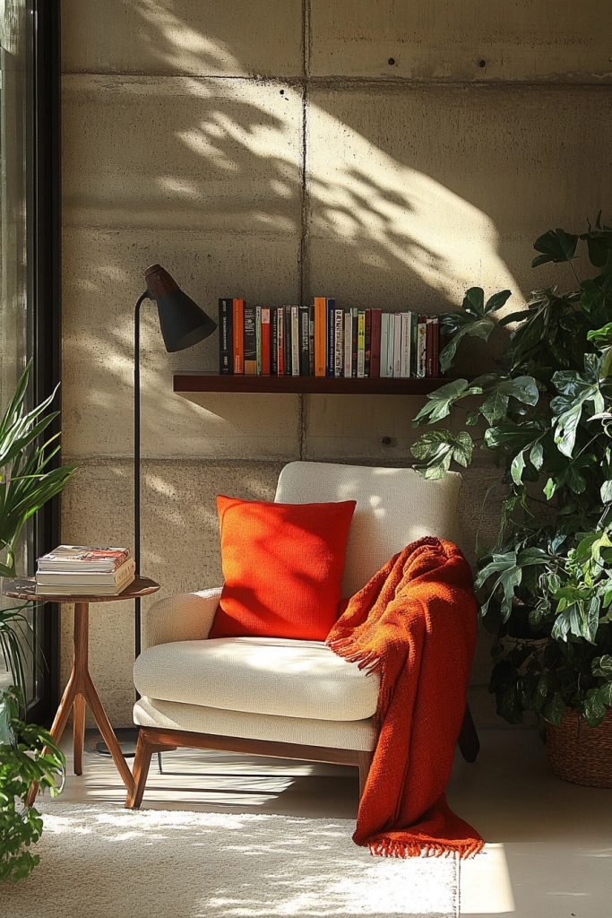 Sleek and Simple Reading Nook