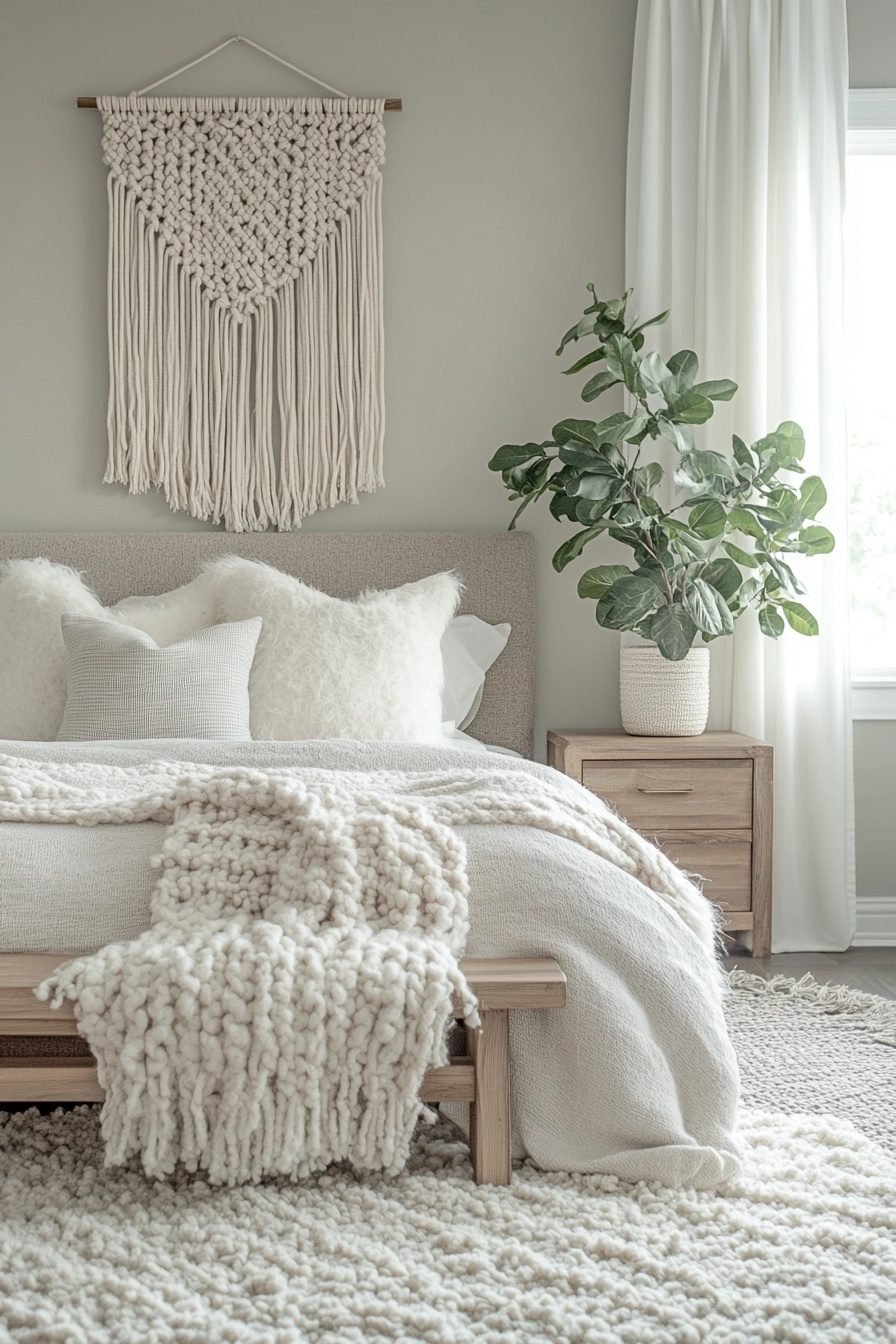 29 Gray Boho Bedroom Ideas That Combine Minimalism With Boho Charm ...