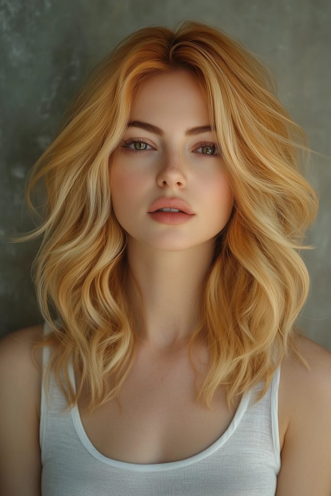 Soft Layers with Curtain Bangs