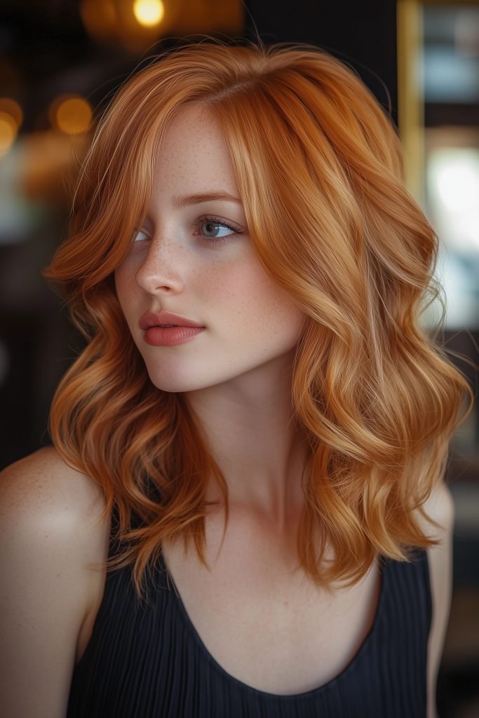 Soft Layers with Curtain Bangs