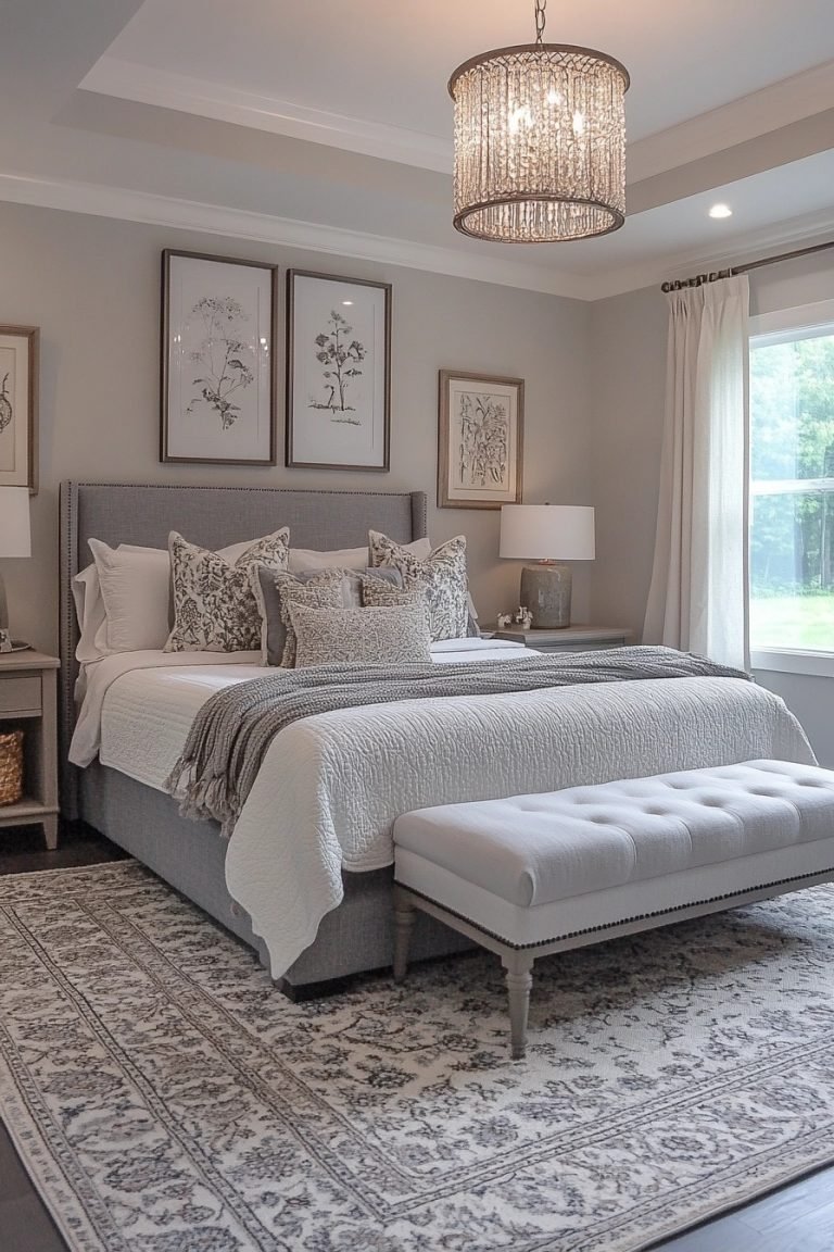 29 Gray Boho Bedroom Ideas That Combine Minimalism With Boho Charm ...