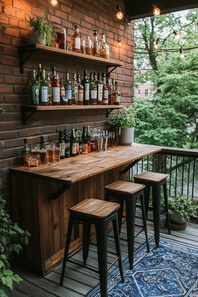 Space-Saving Bar Area