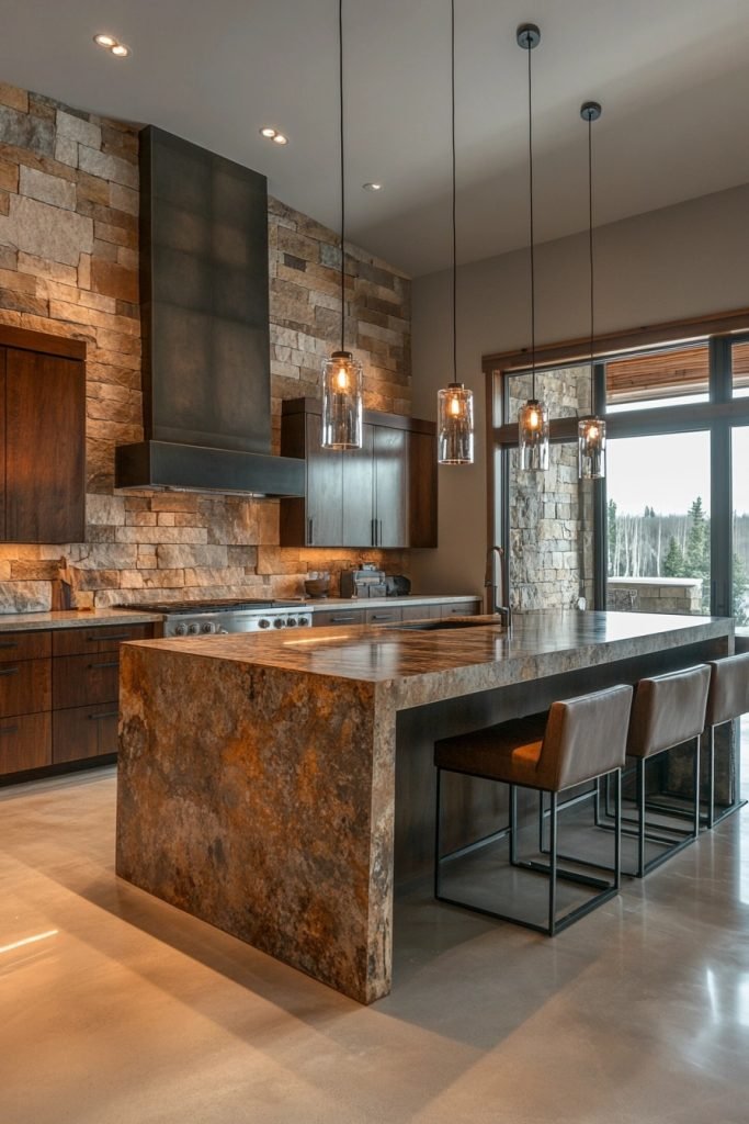 Stone Accents Kitchen