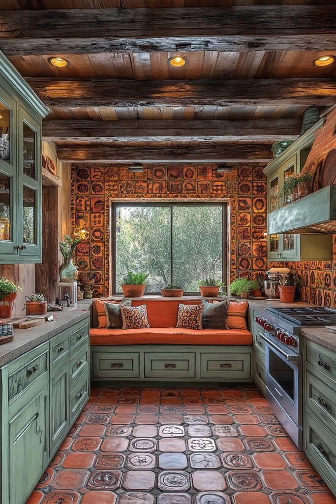 Terra Cotta Tones Kitchen