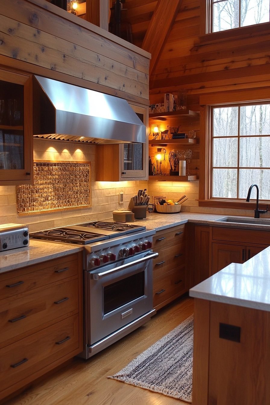 29 Small Cabin Kitchen Ideas That Blend Function And Aesthetic ...